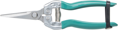 Ножницы садовые универсальные, цельнометаллические, 185 мм, обрезиненные рукоятки